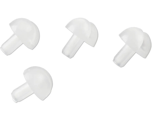 Hyllbärare IFÖ Caprice för glashylla/överskåp vit plast 4 styck 8973843