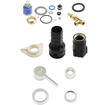 Reservdelar för vattenkran, inklusive patron, tätningar och handtag