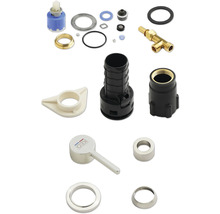 Diverse delar för sanitetsinstallation och reparation