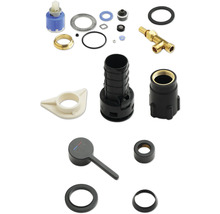 Diverse reservdelar för sanitetsinstallationer