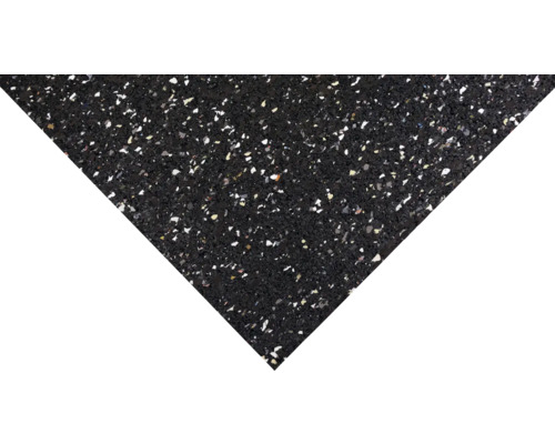 Svart gummimatta med prickar för golvet