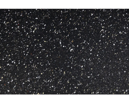 Svart gummigolv med stänk