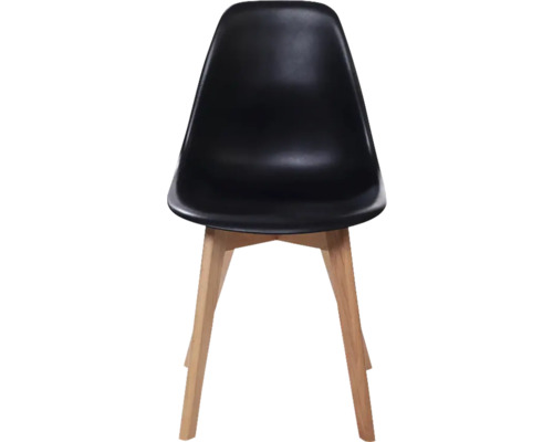 Svart stol med träben