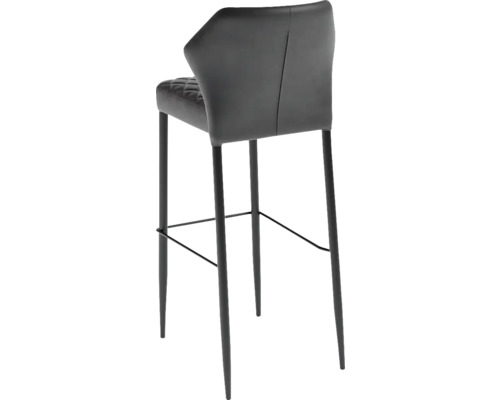 Barstol med ryggstöd och fotstöd