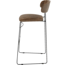 Barstol med ryggstöd och metallram