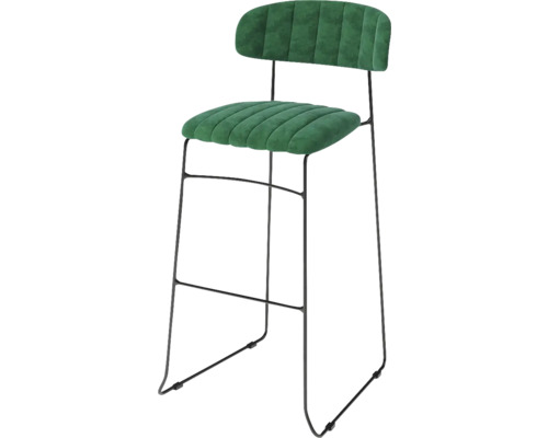 Barstol VEBA Mundo 105x46,5x49cm stål grön Barstol med ryggstöd och metallram