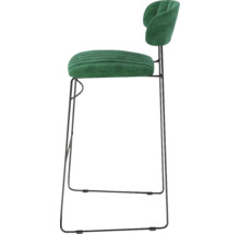 Barstol med ryggstöd och klädsel