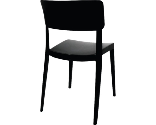 Stol av plast, bakifrån