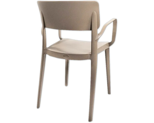 Stapelstol med armstöd VEBA Wing 82x54x55cm plast beige