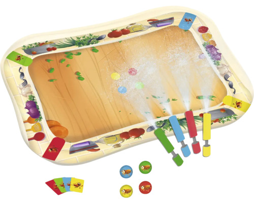 Lekmatta HAPPY PEOPLE med 4 foamshooter, bollar & spelkort