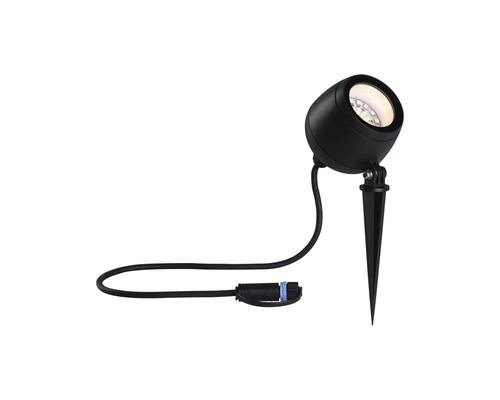 Trädgårdsstrålkastare med markspett och anslutningskabel