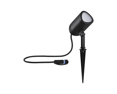 Trädgårdsstrålkastare med markspett och kabel