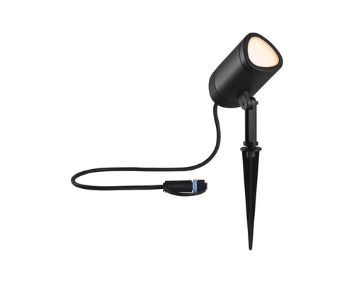 Trädgårdsstrålkastare med markspett och kabel