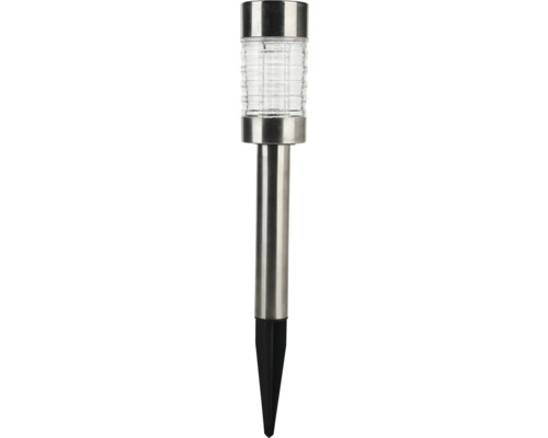 Solcellslampa LED IP44 HxØ 430x62mm rostfri Solarlampa för trädgården med markspett