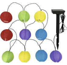 Slinga med solcellslampor med papperslyktor för trädgården