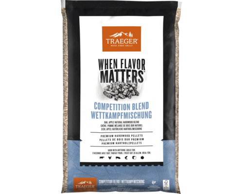 Traeger Competition Blend hårdträpellets i säck