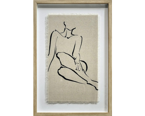 Inramad bild Linne Women II 40x60cm