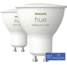 Två Philips Hue-lampor för inomhusbruk