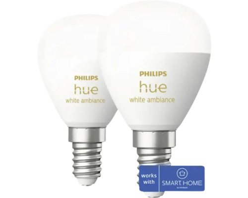 LED-lampa PHILIPS HUE Luster E14 2pack