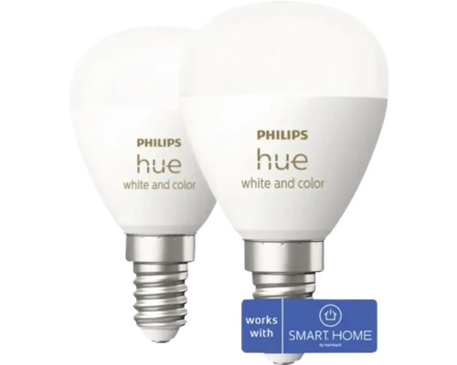 LED-lampa PHILIPS HUE Luster E14 2-pack