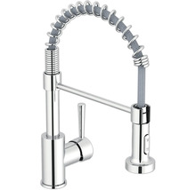 Köksblandare med spiralfjäder och utdragbar dusch