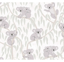 Tapet med koalor och eukalyptusblad
