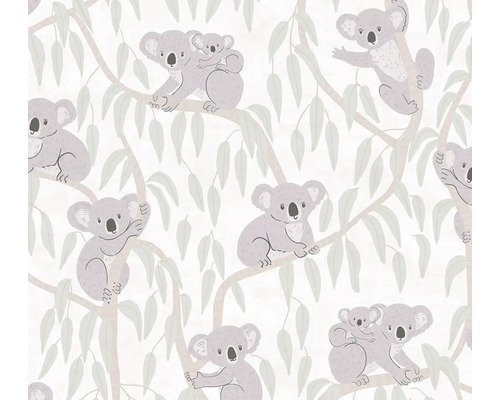 Tapet med koalor och eukalyptusblad