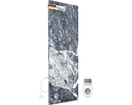 Infrarödvärmare med marmorlook och timer