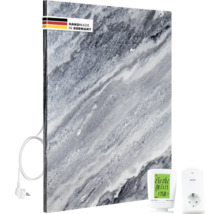 Infraröd marmorvärmare med digital termostat och trådlöst uttag