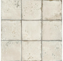 Nio keramiska plattor med vintagedesign