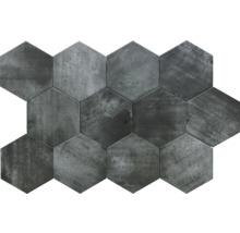 Sexkantiga plattor med stenutseende