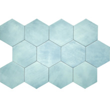 Sexkantig kakelarrangemang