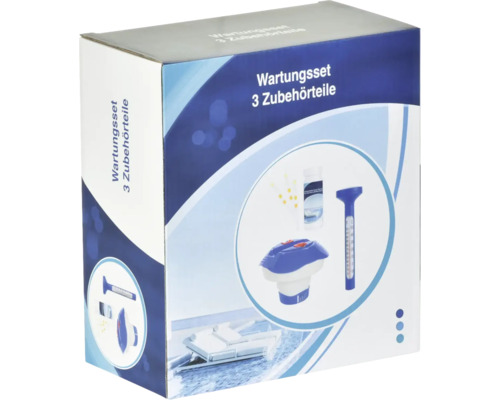 Underhållsset med tre tillbehör i en låda