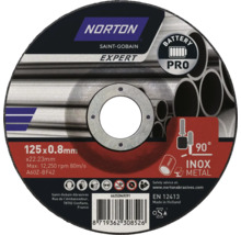 Norton Saint-Gobain Expert kapskiva 125x0,8 millimeter för metall och rostfritt stål