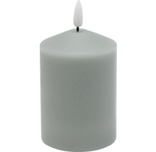 LED-ljus vax Ø7x12,5cm rundad salvia