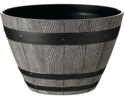Blomkruka Magnolia plast Ø33x21cm grå