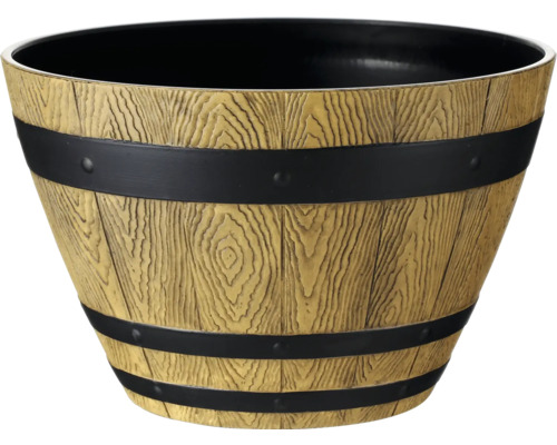 Blomkruka Magnolia plast Ø33x21cm trä