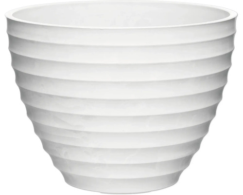 Blomkruka Darwin plast Ø26x19cm vit