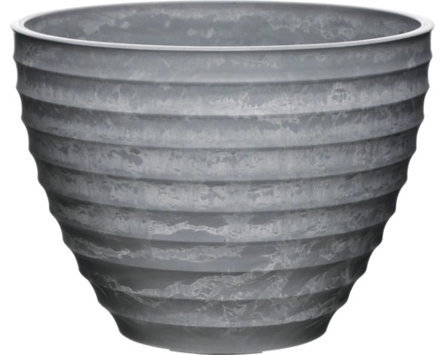 Blomkruka Darwin plast Ø26x19cm grå