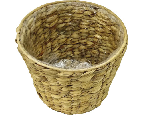 Flätad blomkruka med plastinsats