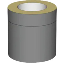 Rörmodul SAFEPIPE I NORDEN svart stål helisolerad 250 mm bygglängd 185 mm ∅ 150 mm