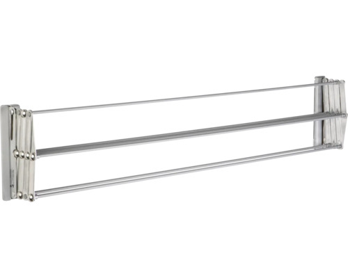 Utdragbar väggmonterad torkställning med tre torkstänger