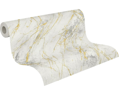 Tapetrulle med marmor- och guldeffekt