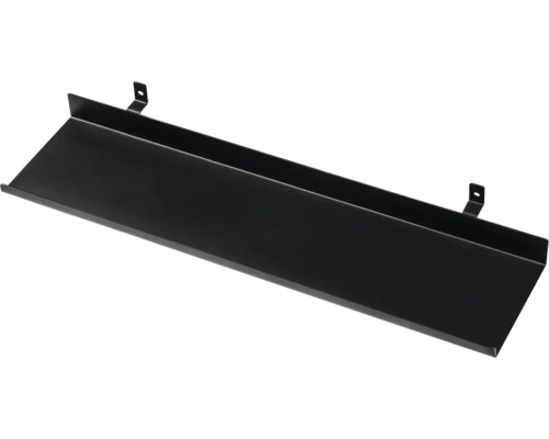 Hylla FJORDWALL 25x400x100mm svart Metallhylla med fästflikar