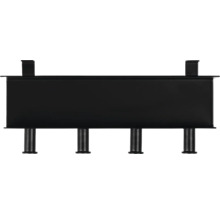 Handdukshängare med fyra stänger för väggmontering