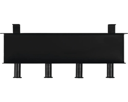 Handdukshängare med fyra stänger för väggmontering