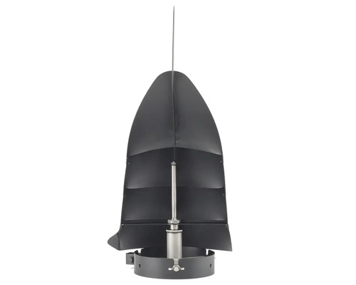 Vindriktningsvisare för montering på ett stuprör