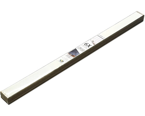 Vägglistset NEUHOFER salningslist shakerstil MDF obehandlad 8x62x1180mm 6st/pak Förpackning med sex dekorlister