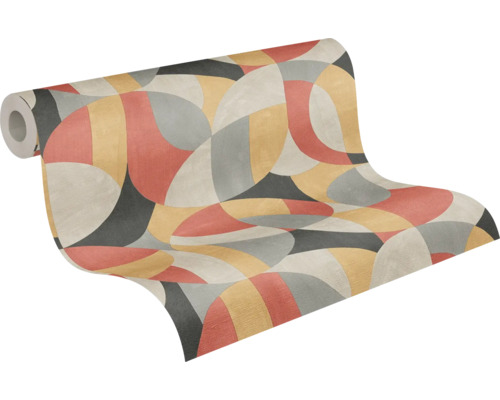 Tapetrulle med grafiskt mönster