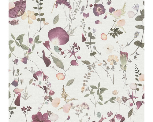 Tapet A.S CRÉATION blommor violett 0,53x10,05m Tapet med blommönster